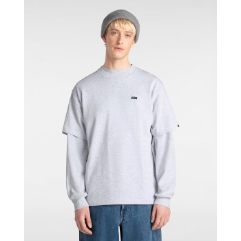 VANS LEFT CHEST LOGO T-SHIRT LOOSE GREY