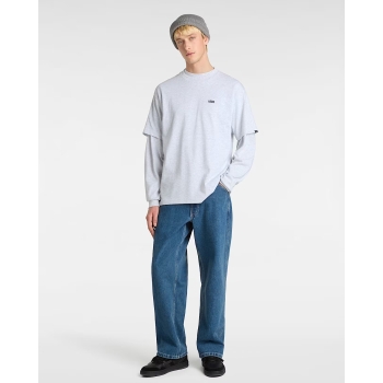 VANS LEFT CHEST LOGO T-SHIRT LOOSE GREY