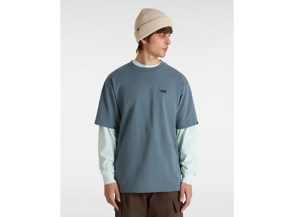 VANS LEFT CHEST LOGO T-SHIRT LOOSE STORMY