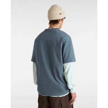 VANS LEFT CHEST LOGO T-SHIRT LOOSE STORMY