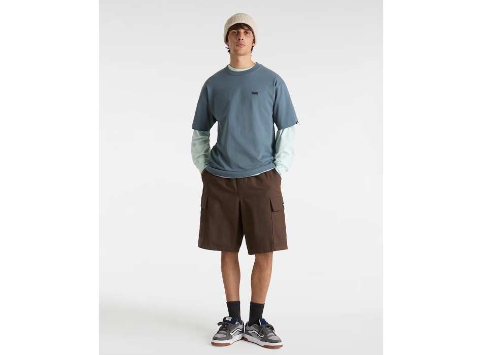 VANS LEFT CHEST LOGO T-SHIRT LOOSE STORMY