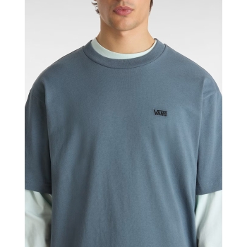 VANS LEFT CHEST LOGO T-SHIRT LOOSE STORMY
