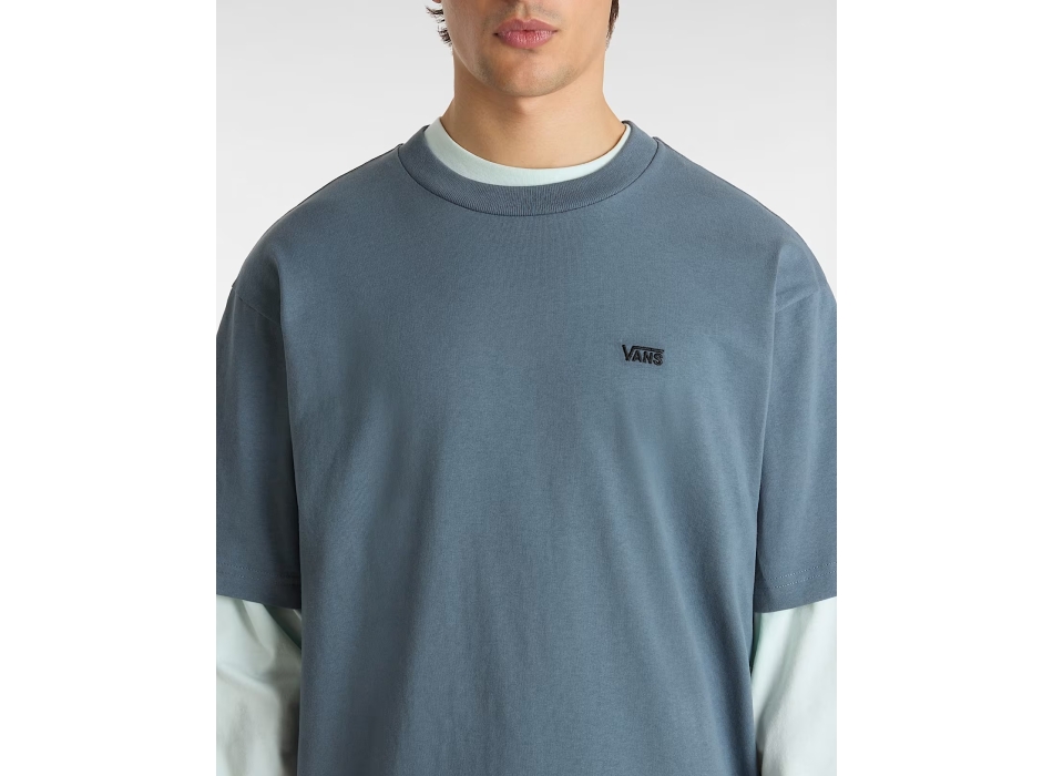 VANS LEFT CHEST LOGO T-SHIRT LOOSE STORMY
