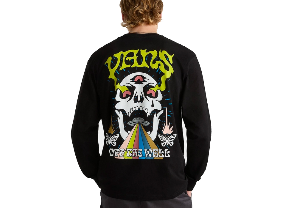 VANS SKULL SAUCER LONG SLEEVE T-SHIRT