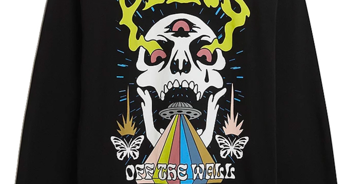 Vans Skull Saucer Long Sleeve T-Shirt - Vans shop online