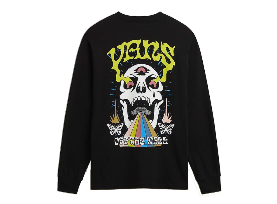 VANS SKULL SAUCER LONG SLEEVE T-SHIRT