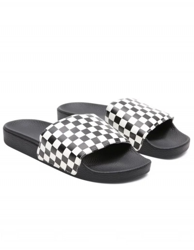 Vans Slip-On Golden Brown & White Checkerboard Skate Shoes