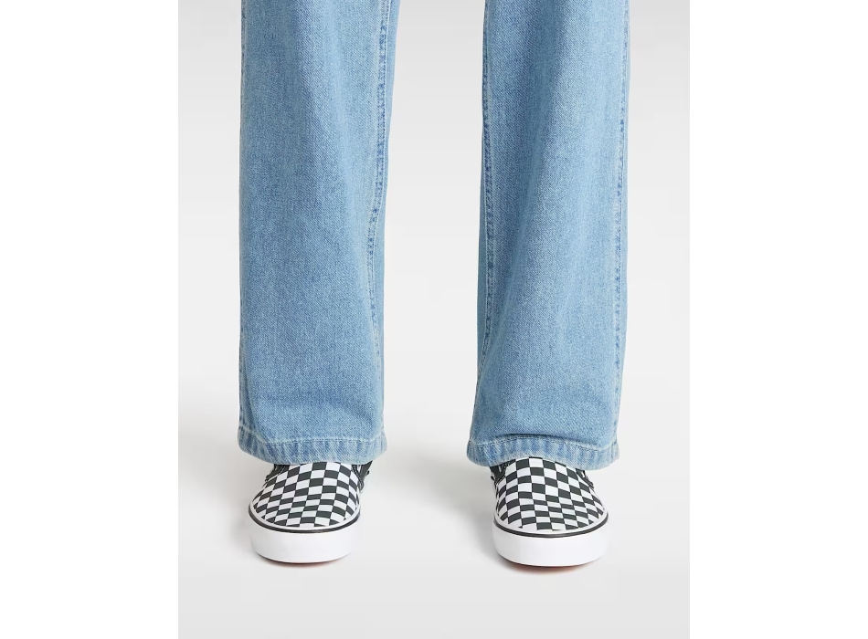 VANS CHECKERBOARD CLASSIC SLIP-ON SHOES BLACK