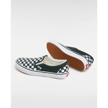 VANS CHECKERBOARD CLASSIC SLIP-ON SHOES BLACK
