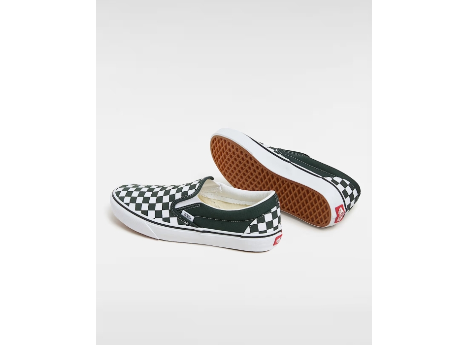 VANS CHECKERBOARD CLASSIC SLIP-ON SHOES BLACK