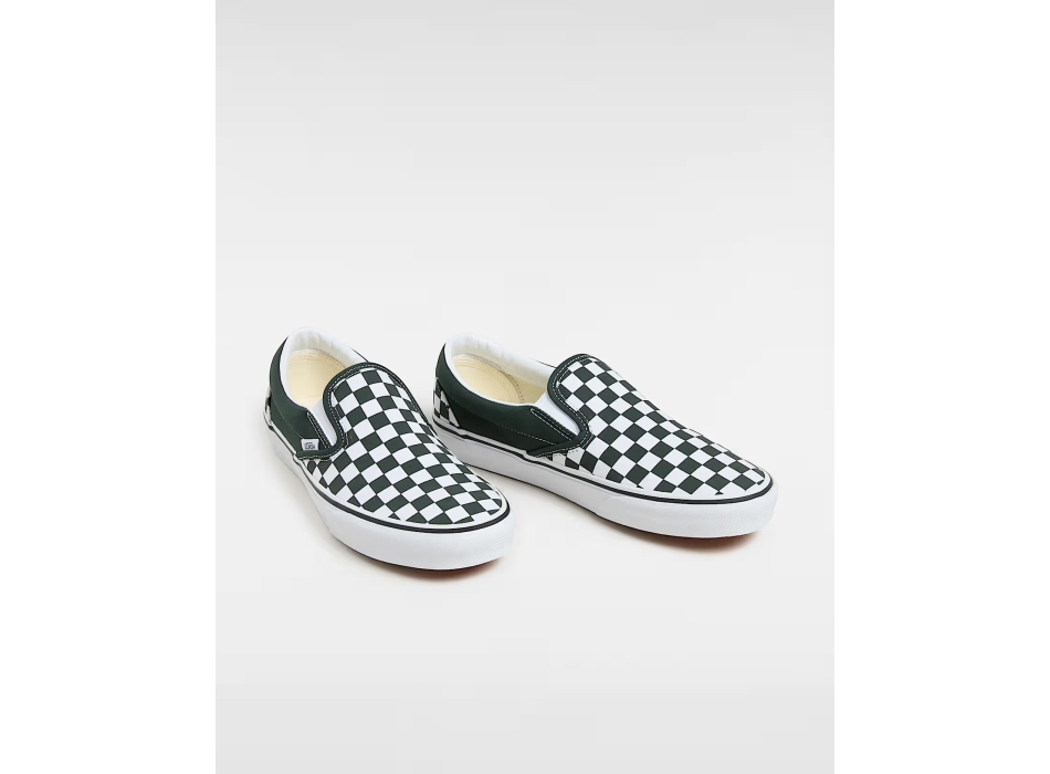 VANS CHECKERBOARD CLASSIC SLIP-ON SHOES BLACK