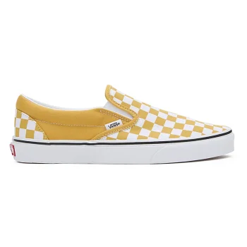 VANS CLASSIC SLIP-ON CHECKERBOARD SHOES GOLDEN GLOW