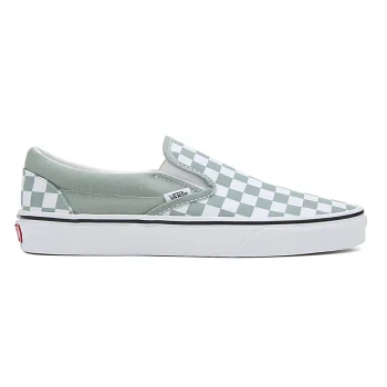 VANS CLASSIC SLIP-ON CHECKERBOARD SHOES ICEBERG GREEN