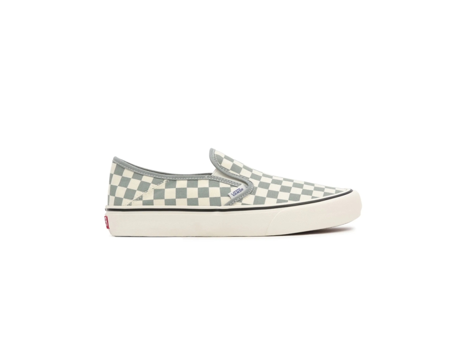Sage green checkerboard vans sale