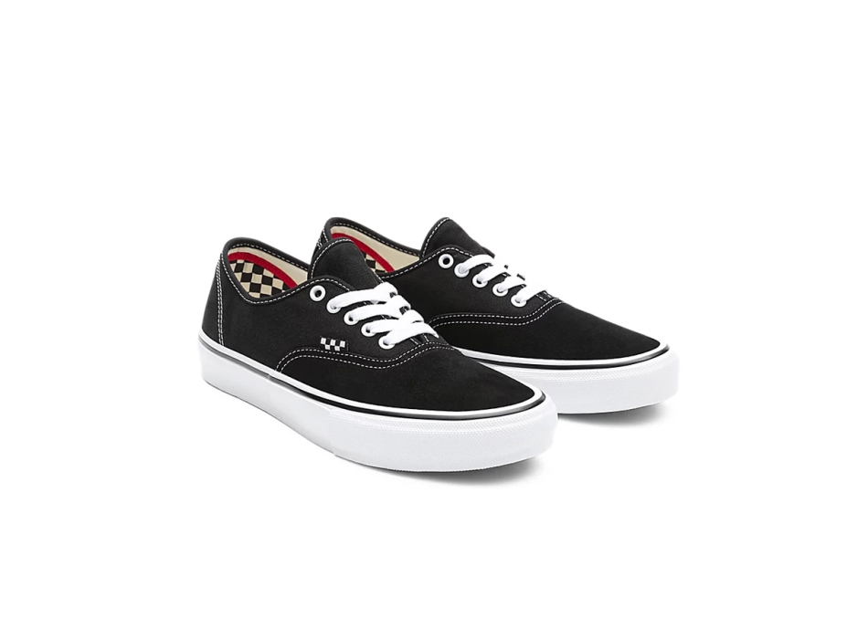 Vans authentic true red & black skate shoes cheap