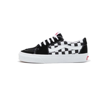 VANS SK8-LOW RACING BLACK CHECKERBOARD SHOES