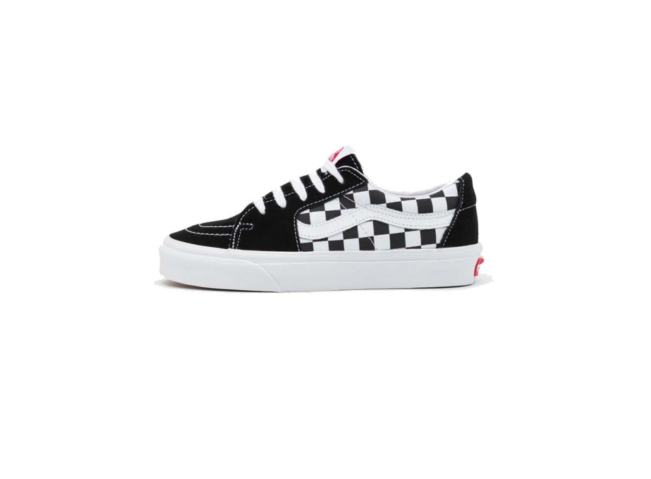 VANS SK8-LOW RACING BLACK CHECKERBOARD SHOES