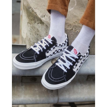 VANS SK8-LOW RACING BLACK CHECKERBOARD SHOES