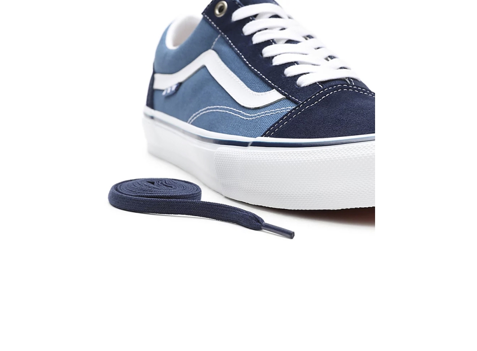 Vans old skool navy online and white