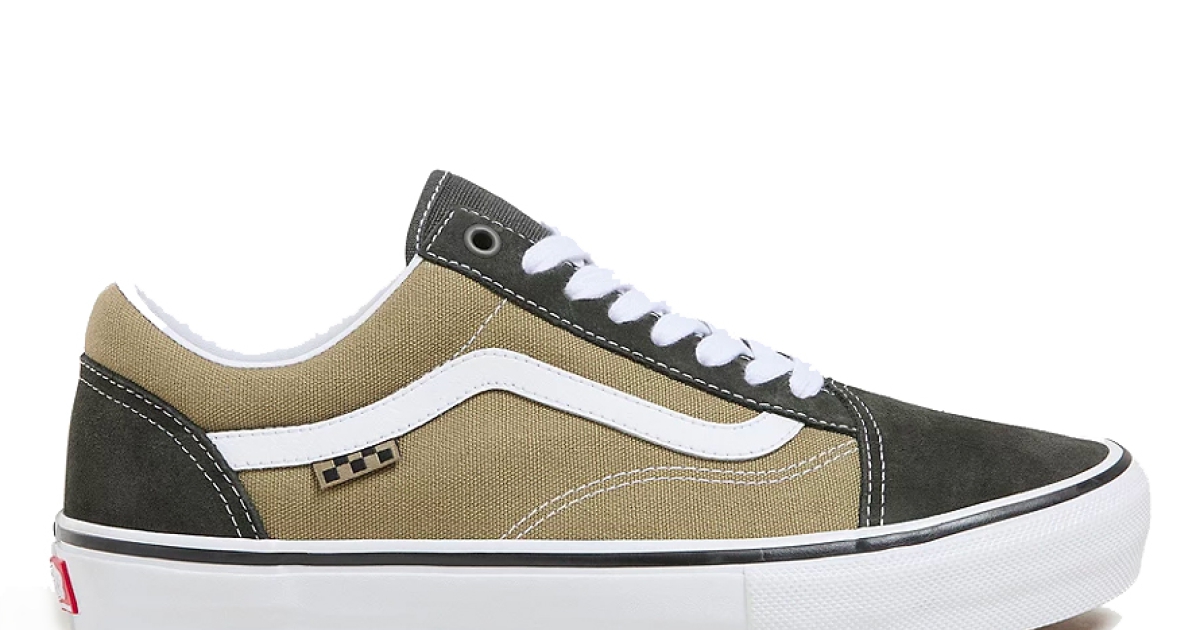 Olive green old skool vans 2025