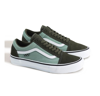 VANS SHOES SKATE OLD SKOOL OBSIDIAN FERN GREEN