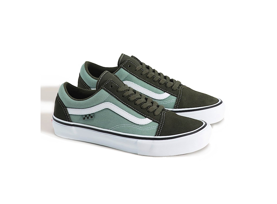 VANS SHOES SKATE OLD SKOOL OBSIDIAN FERN GREEN