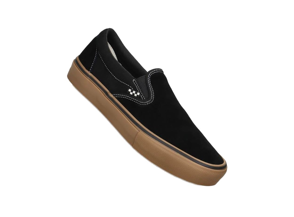 VANS SKATE SLIP-ON BLACK/GUM/WHITE