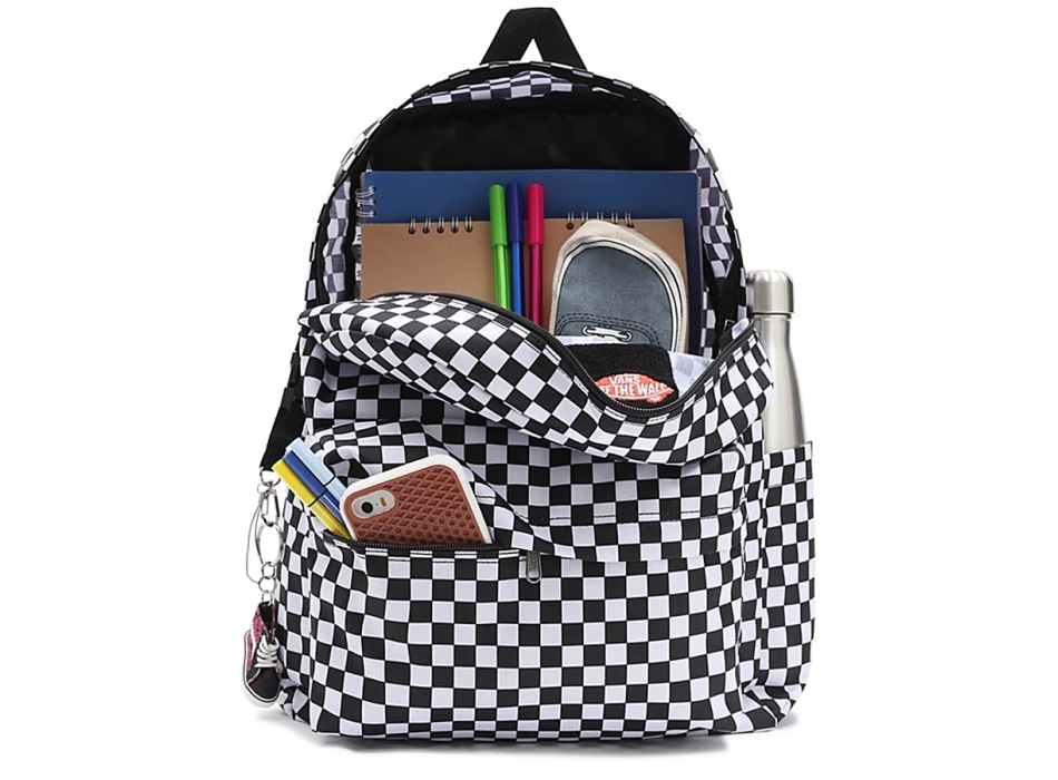 VANS OLD SKOOL CHECK BACKPACK WHITE BLACK