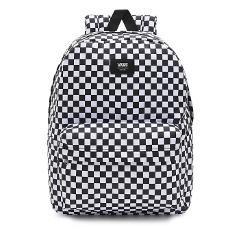 VANS OLD SKOOL CHECK BACKPACK WHITE BLACK