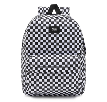 VANS OLD SKOOL CHECK BACKPACK WHITE BLACK