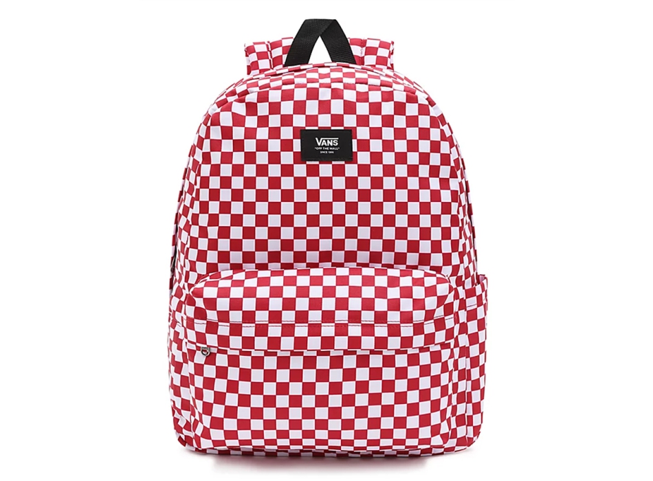 VANS OLD SKOOL CHECK BACKPACK WHITE RED