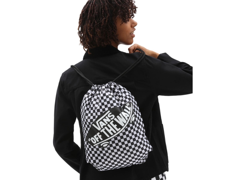 VANS BENCHED BAG BLACK WHITE CHECKERBOARD