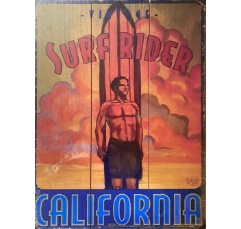 VINTAGE ISLANDS SURF FRAME WOODEN BRUCE BROWN