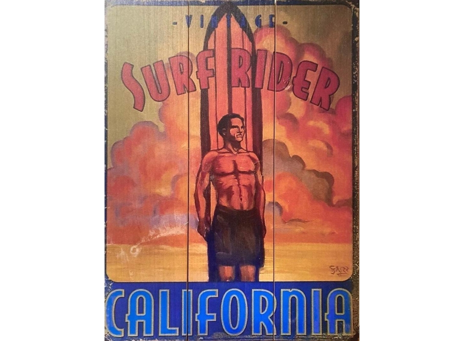 VINTAGE ISLANDS SURF FRAME WOODEN BRUCE BROWN