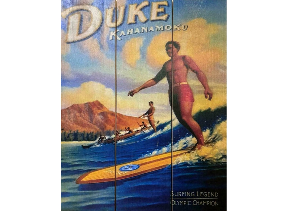 VINTAGE ISLANDS SURF FRAME WOODEN CALIFORNIA