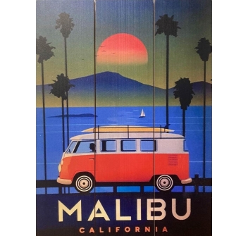 VINTAGE ISLANDS SURF FRAME WOODEN CALIFORNIA