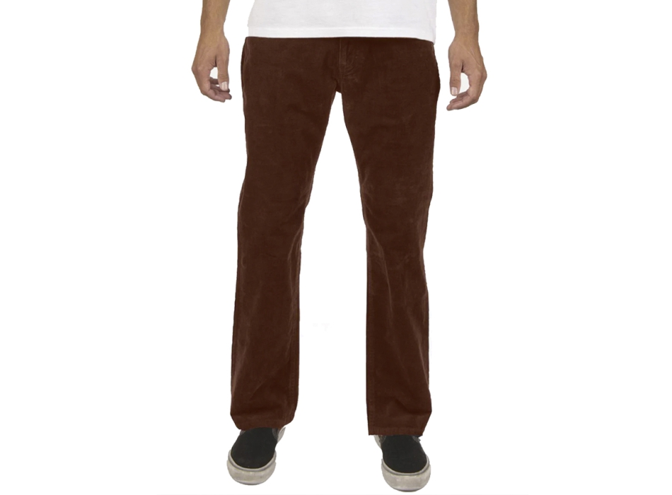 VISSLA BORDER C CORD 5 PKT PANT DARK EARTH