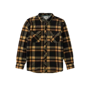 VISSLA ECO-ZY LS POLAR FLANNEL BLACK