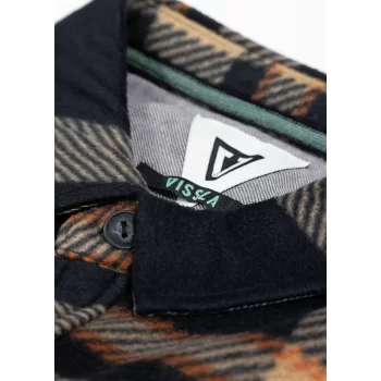 VISSLA ECO-ZY LS POLAR FLANNEL BLACK