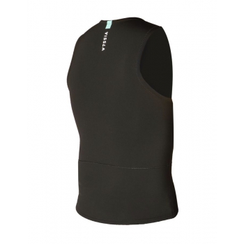 VISSLA FRONT ZIP VEST 2MM BLACK