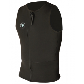 VISSLA FRONT ZIP VEST 2MM BLACK