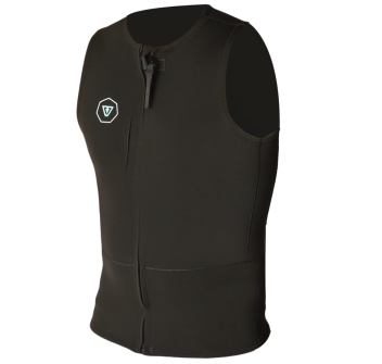 VISSLA FRONT ZIP VEST 2MM BLACK