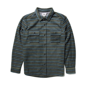 VISSLA ECO-ZY LS POLAR FLANNEL PHANTOM