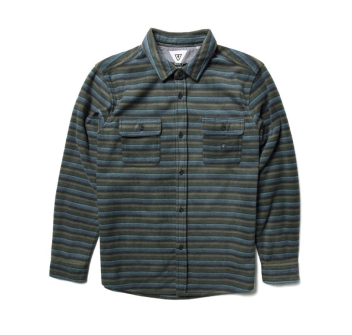 VISSLA ECO-ZY LS POLAR FLANNEL PHANTOM