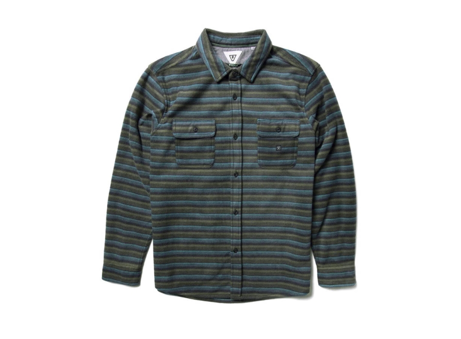 VISSLA ECO-ZY LS POLAR FLANNEL PHANTOM
