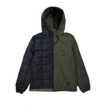 VISSLA KENEN REVERSIBLE JACKET DARK OLIVE