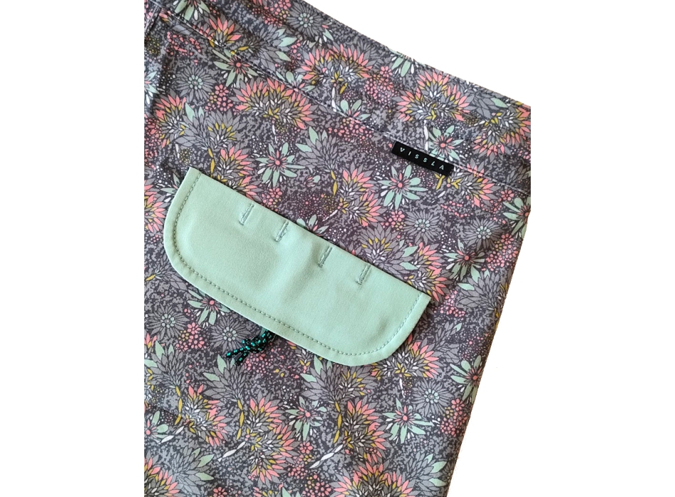 VISSLA BOARDSHORT GREENHOUSE 17.5 GOLD CORAL