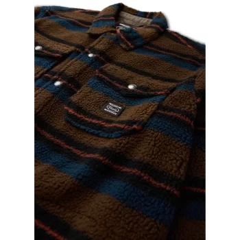 VISSLA PEAK SHERPA AO SHIRT DARK KHAKI