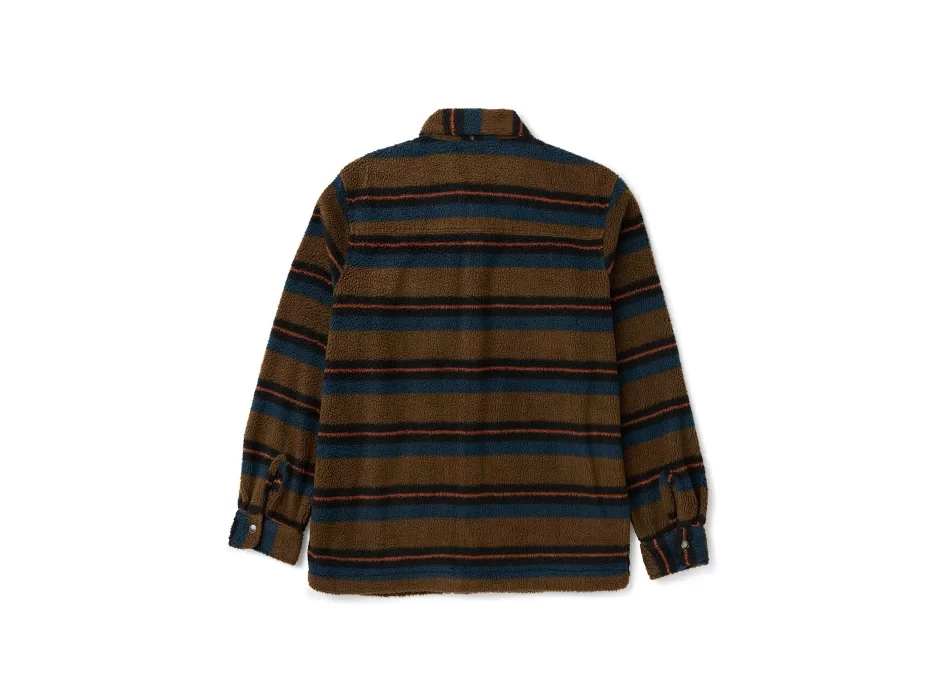 VISSLA PEAK SHERPA AO SHIRT DARK KHAKI