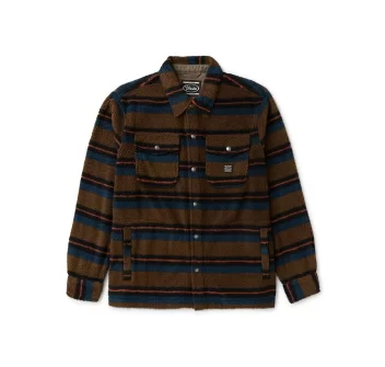 VISSLA PEAK SHERPA AO SHIRT DARK KHAKI